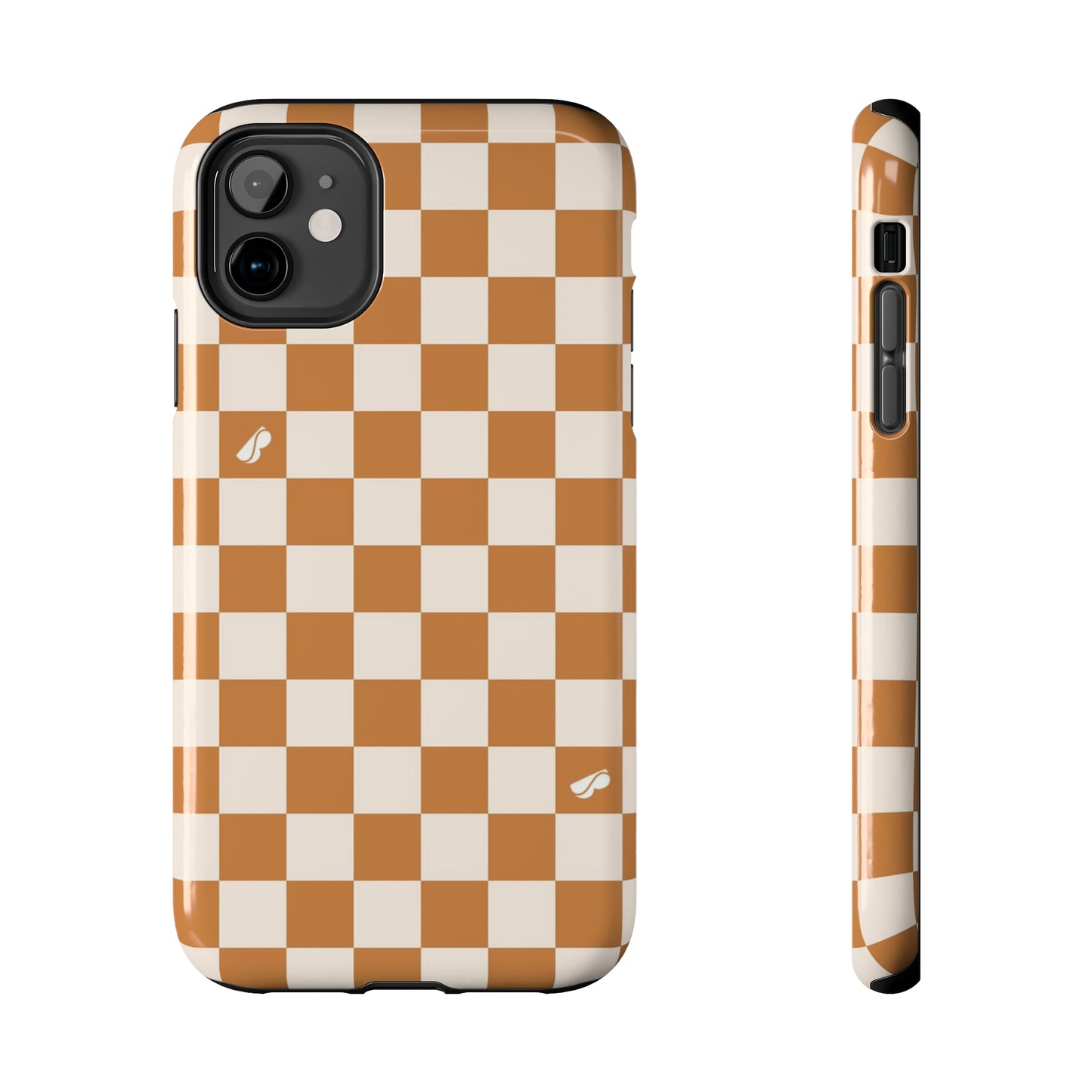 Tough Phone Case - Orange Checkered