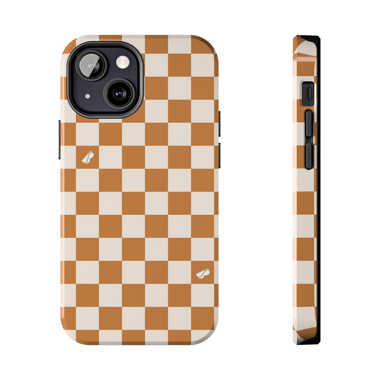 Tough Phone Case - Orange Checkered