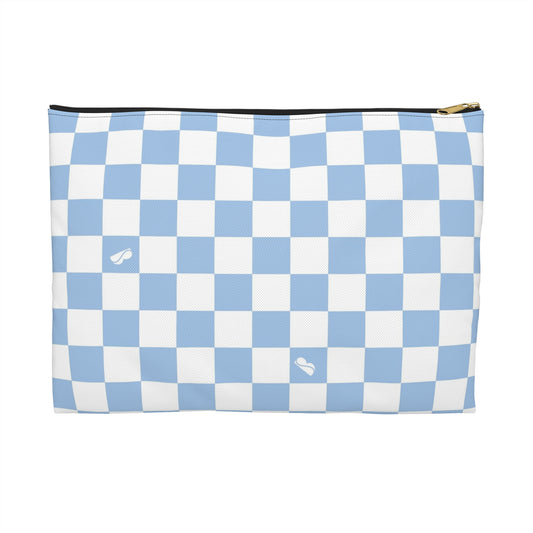 Accessory Pouch - Blue Checkered