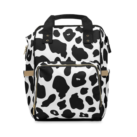 Diaper Backpack - Cow Black