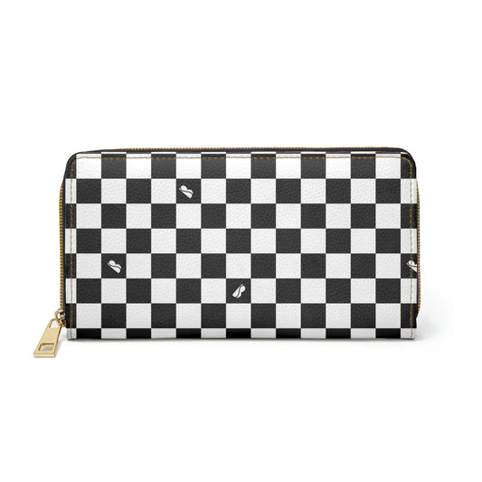 Zipper Wallet - Checkered