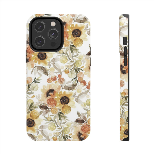Tough Phone Case - Sunflower Floral